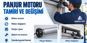 Florya panjur motoru tamiri ve değişiminde motor kontrolü